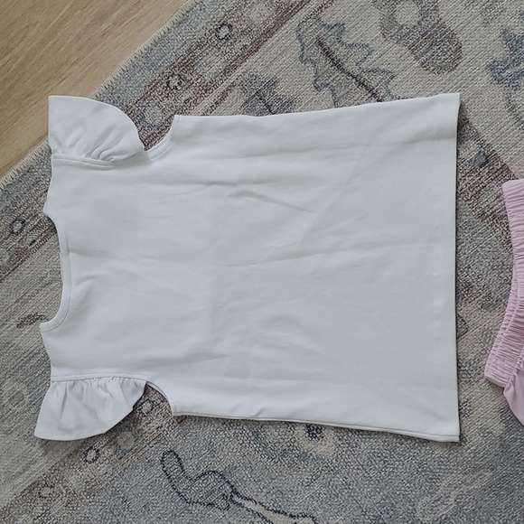 NWOT Stitchy Fish Birthday Girl Smocked Short Set, Pink Sz6 - Picture 7 of 10